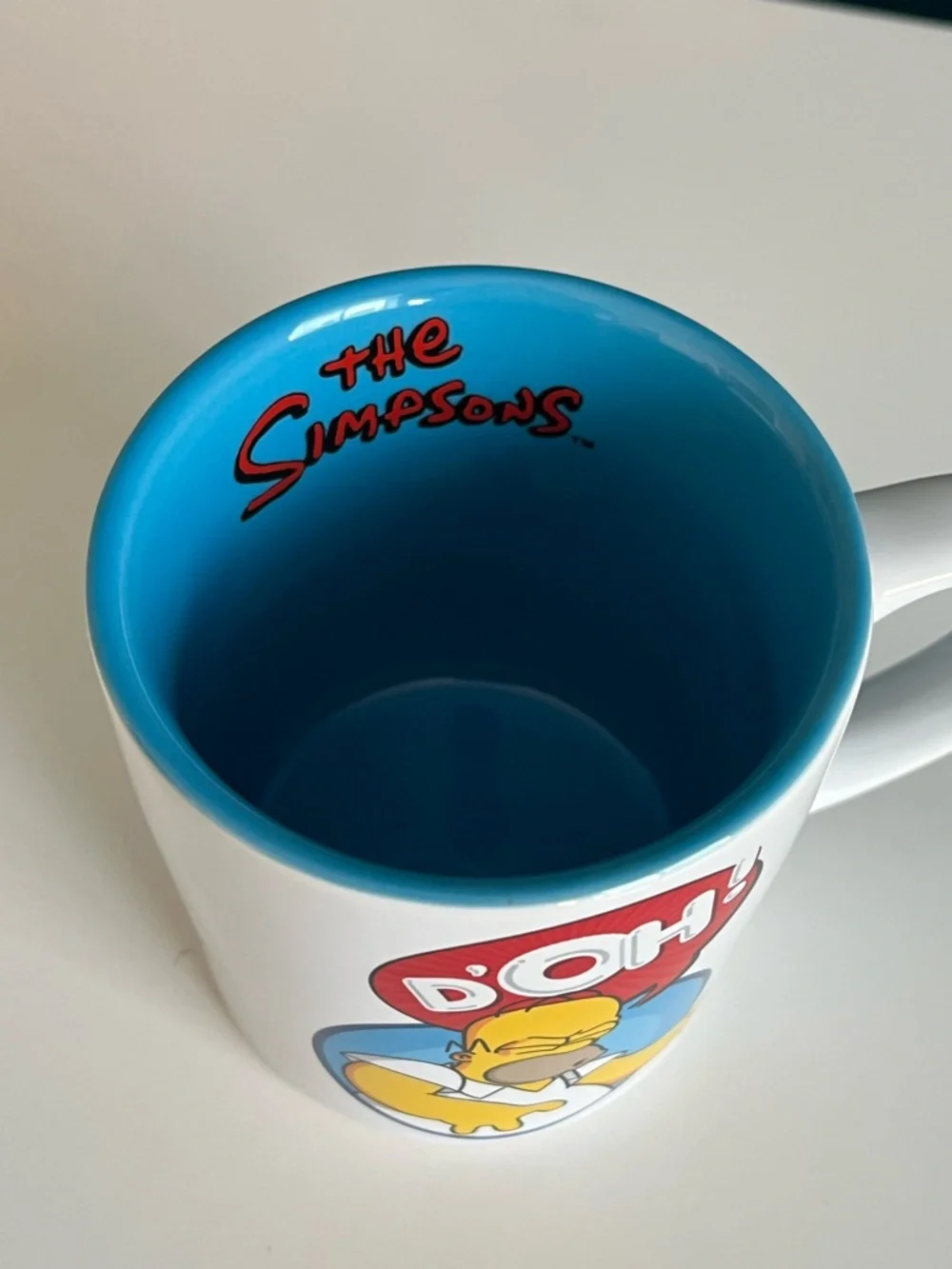 The Simpsons Homer Simpson Doh! Coffee Mug Blue Cup
